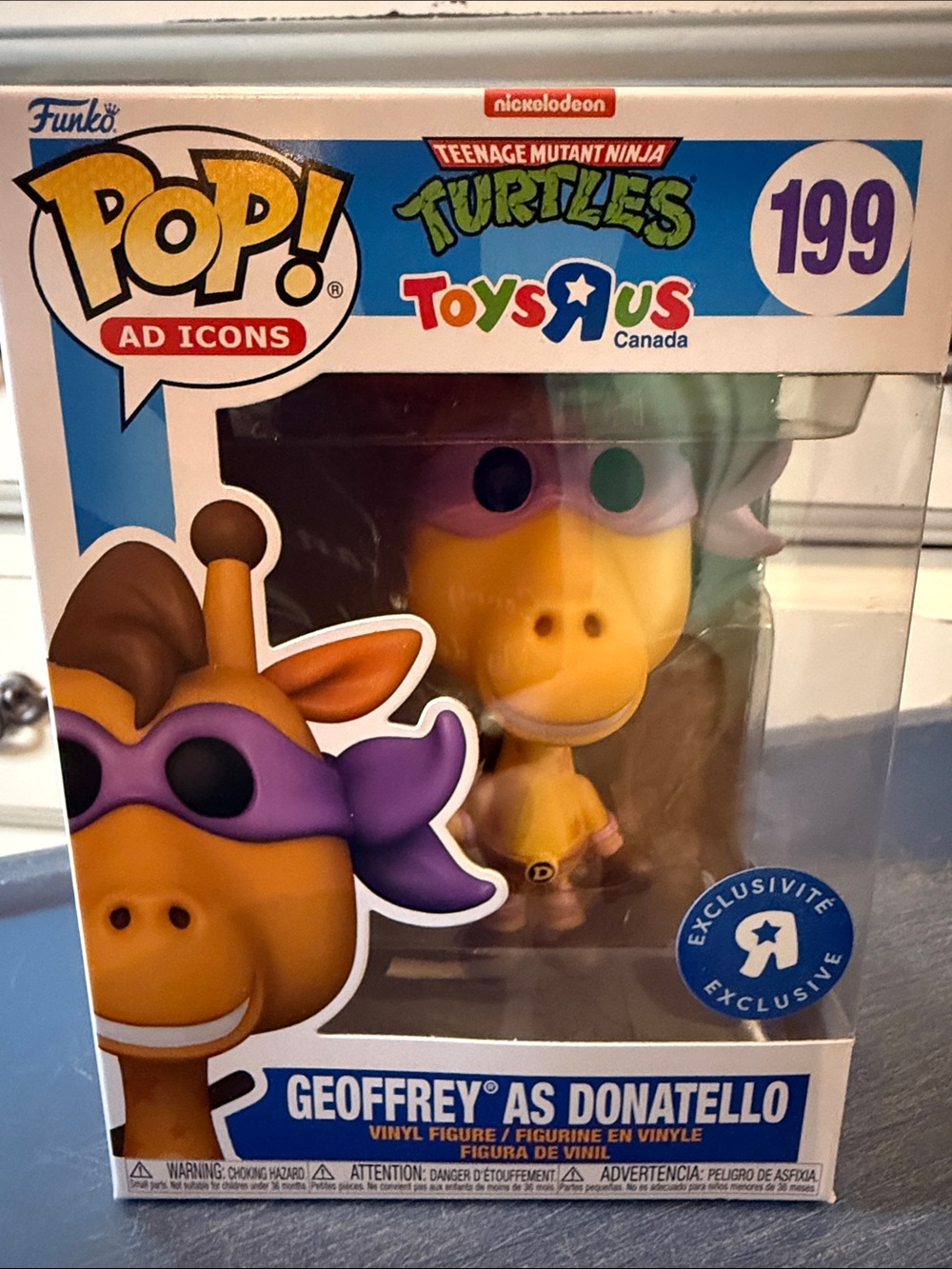 Funko Geoffrey as Donatello Yellow & Purple Vinyl Figure